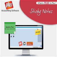 sticky note in accounting software